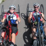 Two happy hand cyclers